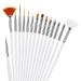 15pcs Nail Art Brushes Nail Carving Pens Painting Dotting Detailing Brush Set