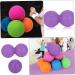 Beavorty Peanut Yoga Massage Ball & Roller - Double Muscle Relief & Lacrosse Trainer - Violet - Buy Online on GoSupps.com