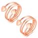 Vicmag copper magnetic rings for women men for arthritis pain relief therapy rings magnet healing 100% solid pure copper adjustable size with jewelry gift box (rose gold love)