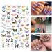 3D Butterfly Nail Art Decals Stickers - Self-Adhesive Nail Decorations for DIY Acrylic Nails Design (6 Sheets) - Buy Online on GoSupps.com