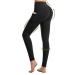 Cambivo leggings women high waist camouflage golf trousers sport leggings women long with cell phone pocket sports pants yoga pants breathable & opaque for fitness yoga training casual l black