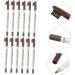 VINTORKY 12pcs Plastic Coffee Eyebrow Pencil with Brush Wood Makeup Tool Pencils Eyebrow Makeup Pen - Buy Online on GoSupps.com