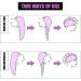 Buy 2-Piece Microfiber Hair Turban Set - Quick Drying Towel for Long Hair & Kids - Pink with Button | Perfect Hair Cloth for Women - Buy Online on GoSupps.com