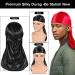 6-Piece Durag and Wave Brush Set for Men - 360 Curved Medium/Hard Hair Brushes - Includes 4 Silky Durags in Black, Red, Royal Blue, White - Premium Kit - Buy Online on GoSupps.com