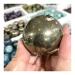 1pc Natural Pyrite Sphere Round Shape Stones Raw and Decoration Natural Quartz Crystals for Decoration Stone Generator HOMEZHOU 55mm