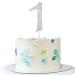 Cake decoration silver rhinestones Happy Birthday cake topper for birthday decoration (silver-1)
