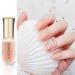 Nude Nail Polish Jelly Nude Nail Varnish Chip Resistant & Water Based Translucent Gel Polish Quick Dry Nail Polish for Art Manicure DIY at Home Highly Pigmented Nail Varnish