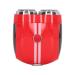 Electric Beard Trimmer Type C Charging 360mAh IPX7 Curved Mesh Wet and Dry Dual Use Zinc Alloy Electric Mini Beard Shaver for Travel (Red)
