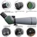 Gosky 20-60x80 Dual Focusing ED Spotting Scope with Smartphone Adapter | Ultra HD Optics for Bird Watching, Hunting, Astronomy | Includes Carrying Case - Buy Online on GoSupps.com