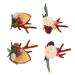 WOFASHPURET 2 Pairs Christmas hair clips winter hair barrettes Deer Horn Barrettes Hair Clips deer horn hair clip xmas kids hair pin Xmas hairpins kids decor Fairy non-woven fabric props Miss