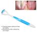 Ergonomic Tongue Scraper & Brush for Fresh Breath | Best Mouth Care Tool to Remove Plaque (Blue) - Buy Online on GoSupps.com