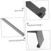 jojofuny 2pcs Door Hook Hat Wall Hanger Wall Mounted Clothes Rack Towel Valet Hat Hooks Hanging Door No Trace 21x4.5cm Black - Buy Online on GoSupps.com