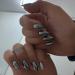 Black Chrome Press On Nails - Medium Almond - 24 PCS Metallic Fake Nails for Daily Wear | SXVME Mirror Metal Acrylic Nails - Buy Online on GoSupps.com