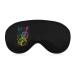 Colorful Violin Music Notes Soft Sleep Mask with Adjustable Strap Eye Masks Cover Blocks Light for Women Men