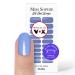 Original Miss Sophie UV Gel Nail Foils The Blues UV I 20 UV Gel Nail Polish Strips Solid Color Sky Blue UV I For Finger & Toenails