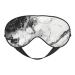 Black White Marble Print Double Sided Eye Mask Blackout Eye Mask All Night Sleep Eye Mask for Women Men