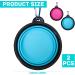 Foldable Dog Bowl Set - Portable 2-Piece Water & Food Bowls for Travel | Ideal for Cats & Dogs (350ml) - Buy Online on GoSupps.com