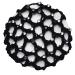 Ruluti hair network cotton bun holder ballet elastic side hair net hat holder suitable for ballet dance nurse black 3.9 inch
