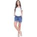 Mija Maternity Shorts Pants Trousers XL Jeans with Over Bump Panel - 1047 - Buy Online on GoSupps.com