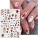 JMEOWIO 9 Sheets Halloween Nail Art Stickers Decals Self-Adhesive Black Star Ghost Pumpkin Nail Supplies Nail Art Design Decoration Accessories - Buy Online on GoSupps.com
