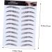 Beavorty 8 Pcs Eyebrow Stickers Black Stickers 4d Eyebrow Tattoos Water Transfer Eyebrow Sticker Tool Shaping - Buy Online on GoSupps.com