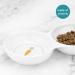 Navaris Double Ceramic Food Bowl for Rabbits Guinea Pigs - Rabbit Water Dish - Carrot and Grass Design White - Buy Online on GoSupps.com