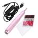 SKISUNO 1 Set Polisher Electric Nail File Hat with Ponytail Wig Acrylic Nail Kit Professional Nail Drill Nail Art Kit para U as Nail Kits Cordless Aluminum Alloy Electrical Tools Child 11.20X2.00X2.00CM As Shown