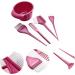 1 Set Hairdressing Tool Whisk Hair Dye Hair Set Dye Set for Hair Dye for Highlighting Hair Dye Mixer for Hair Colour Mixing Bowl 21X3.5X0.5CM red - Buy Online on GoSupps.com