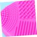 Housoutil Makeup Brush Cleaner - Silicone Cleaning Pad & Applicator - Rose Red 8x8.5cm | Effective Brush Washing Mat - Buy Online on GoSupps.com