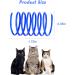 ISMARTEN 100 Pack Colorful Springs Cat Toys for Cat Kitten Pets - Blue (Random Color) | Plastic Coil Spiral Springs - Wide Variety - Buy Online on GoSupps.com