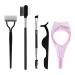 YOXIER Brow Lash Grooming Set Natural Eyelash Comb 5pcs/set Multifunctional Mascara Brush Kit Wand for Lifting Effects Enhance Lower Lashes Nylon Wool No 1 Set