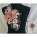 RUINUO 3D Lace Beads Flower Applique Patches - Embroidered Floral Sewing Patch for Wedding Dress - Handmade Decor in Red - Buy Online on GoSupps.com