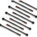 10pcs Makeup Brush Eye Shadow Applicator Beauty Tools for Double-Headed Brush Black Pole Eyelashes Cosmetic Tool - Buy Online on GoSupps.com