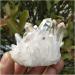 Crystal Natural White Angel Aura Crystal Cluster Electroplating Titanium Coating Quartz Cluster Stone Home Collections - Buy Online on GoSupps.com