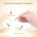 Nagaraku Faserspitze Eyelash Extension Tweezers - Professional Precision Stainless Steel Curved Volume Tweezers (L Shape AG-09) | Antistatic & Anti-Slip for Perfect Lash Application - Buy Online on GoSupps.com