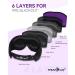Musicozy Bluetooth Sleep Mask | Wireless Music Headphones for Sleep, Travel, Yoga | Purple - Buy Online on GoSupps.com