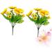 Zerodeko Sunflower Props 2pcs 7 Artificial Flower Bouquet Wedding Bouquet Artificial Flowers Bouquet Artificial Bouquet Decor Flower Arrangement Supplies Sunflower Fake Sunflowers Heads - Buy Online on GoSupps.com