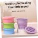Mipcase Silicone Makeup Brush Cleaner Makeup Brush Washing Mat Brush Washing Tool Makeup Brush Cleaning Mat Makeup Brush Organizer Makeup Sponge Cleaners Brush Holder Silica Gel Pink Fold 10x8.5cm Pink - Buy Online on GoSupps.com