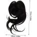 minkissy Wig Fake Hair High Temperature Wire Extension Brown Black 22x10cm As Shown - Buy Online on GoSupps.com