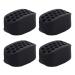Porceosy jawline enhancer women jaw coach silicone pine trainer 4-part set for men women muscle training tools for face muscle tightening jaw improvement black