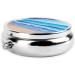 Round Beach & Sea Pill Box 3 Compartment Portable Organizer for Vitamins & Medications Travel-Friendly Decorative Pill Case - Buy Online on GoSupps.com