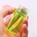 One-Piece Transparent Silicone Nail Art Stamp with Scraper | Clear DIY Manicure Tools | Green Nail Decoration - Buy Online on GoSupps.com