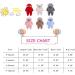 Voopptaw Warm Baby Winter Jumpsuit Fleece Romper | Cute Thick Bear Snowsuit 0-3 Months - Sky Blue - Buy Online on GoSupps.com