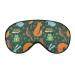 Cute Forest Animals Sleep Mask Eye Cover for Sleeping Blindfold with Adjustable Strap Blocks Light Night Travel Nap for Men Women