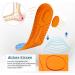 2 Pairs PU Memory Foam Insoles for All-Day Comfort - Shock Absorbing & Cushioned Boot Insoles for Men & Women | Size 11 Women / 9 Men - Orange - Buy Online on GoSupps.com