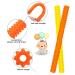 SLGOL Hollow Teether Tube 5 Pack - Silicone Teething Toys for Babies 3-12 Months - Buy Online on GoSupps.com
