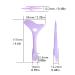 Silicone Winged Smoky Eyeshadow Applicators Plate & Cat Shape Eye Liner Guide - Purple - Buy Online on GoSupps.com