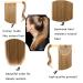 Iluu 24-Inch Golden Brown #10 Wrap-Around Horse Schwanz Clip-In Ponytail Extensions - 100g Synthetic Hair for Effortless Style - Buy Online on GoSupps.com