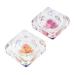 2pcs nail glass crystal cup Glass Nail Cup Transparent Glass Dappen Dish containers with lids monomer acrylic nail liquid dish Liquid Styling nails glass jar manicure 4X4cm Transparent Color 2