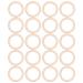20 Pieces Baby Natural Unfinished Wooden Circles Without Paint Wooden Baby Natural Teething Rings DIY Baby Teether Toys (70mm)